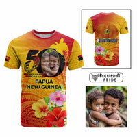 Custom Photo Papua New Guinea 50th Years T Shirt Hapi De bilong Indipendens Papua Niugini