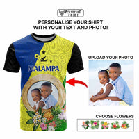 Malampa Province Custom T Shirt With Photo Vanuatuan Boar's Tusk Flag Multicolored