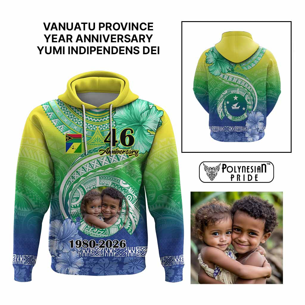 Custom Photo Malampa Province Hoodie Vanuatu Yumi Indipendens Dei
