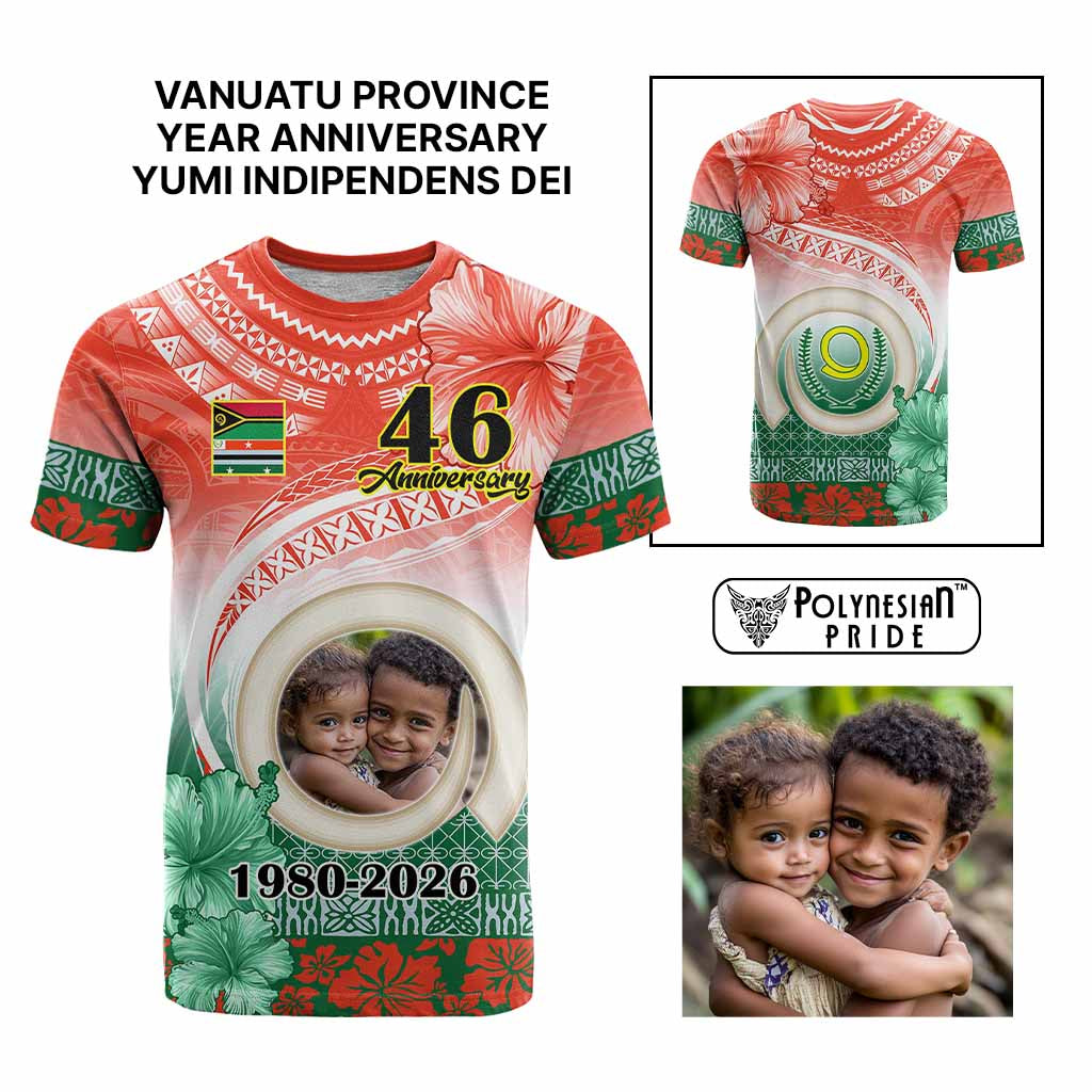 Custom Photo Penama Province T Shirt Vanuatu Yumi Indipendens Dei