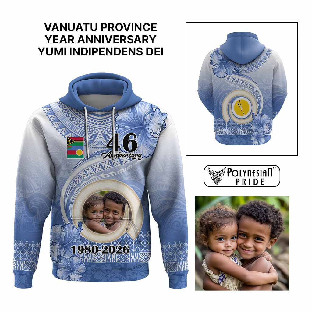 Custom Photo Shefa Province Hoodie Vanuatu Yumi Indipendens Dei