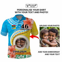 Custom Photo Torba Province Polo Shirt Vanuatu Yumi Indipendens Dei