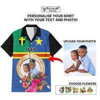 Tafea Province Custom Hawaiian Shirt With Photo Vanuatuan Boar's Tusk Flag Multicolored