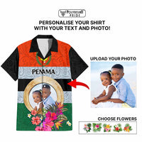 Penama Province Custom Hawaiian Shirt With Photo Vanuatuan Boar's Tusk Flag Multicolored