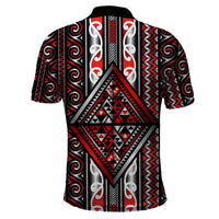 Personalised Aotearoa Iwi Photo Name Polo Shirt Traditional Maori Taniko Kowhaiwhai Pattern