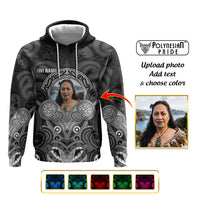 Personalised Aotearoa Iwi Photo Name Hoodie Maori Tribal Ethnic Inspired Tradition