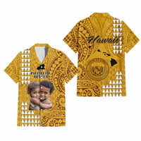 Custom Island of Hawaii Hawaiian Shirt Kakau Mixed Polynesian Tribal