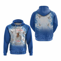 Custom Photo Memorial Forever in our Heart Hoodie Mixed Polynesian Pattern