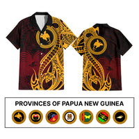 Custom Provinces of Papua New Guinea Hawaiian Shirt Bird of Paradise Polynesian Tribal - Polynesian Pride