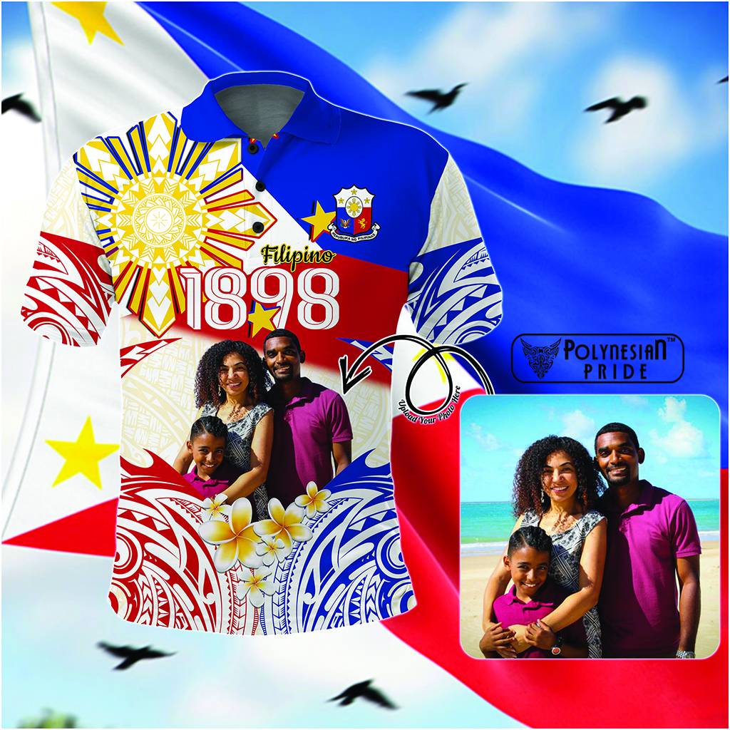 Custom Photo Philippines 1898 Polo Shirt Maligayang Araw ng Kalayaan