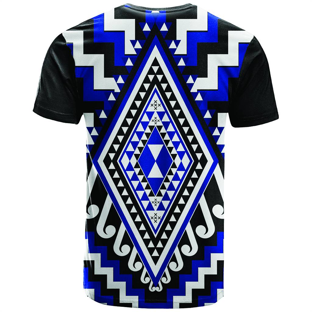 Custom Photo New Zealand Maori Patikitiki Taniko Motifs T Shirt