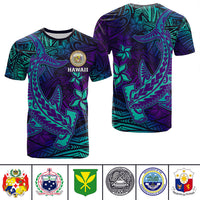 Custom Polynesian T Shirt, Polo Shirt, Hoodie Hammerhead Shark With Coat of Arms CTM14