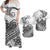 Polynesian Tribal Tattoo Retro Couple Off Long Dress and Hawaiian Shirt Black Screen Color LT9 Black - Polynesian Pride