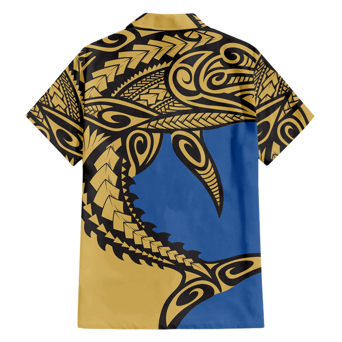Polynesian Family Matching Outfit Samoan Shark Polynesian Tribal Off Shoulder Long Sleeve Dress And Shirt Family Set