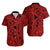 Polynesian Matching Dress and Hawaiian Shirt Tattoo Plumeria Red LT14 - Polynesian Pride