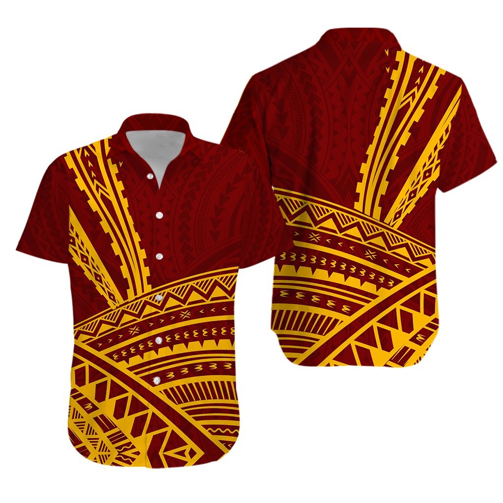 Tafuna High School American Samoa Pride Hawaiian Shirt Ver.02 - LT12 Red - Polynesian Pride