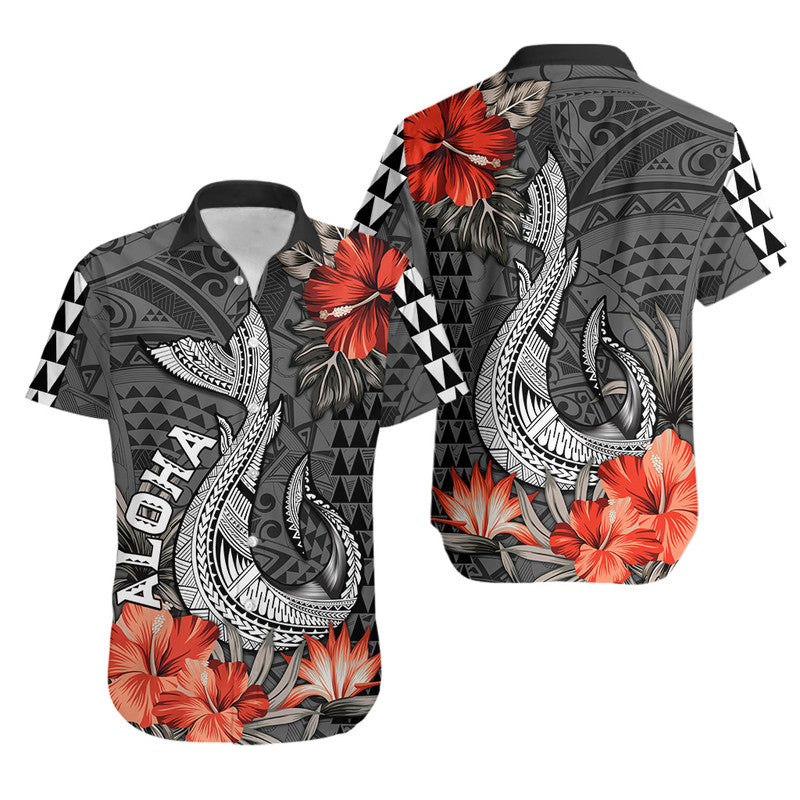 Hawaii Fish Hook Outfit for Couple Polynesian Vintage Vibes LT9 - Polynesian Pride