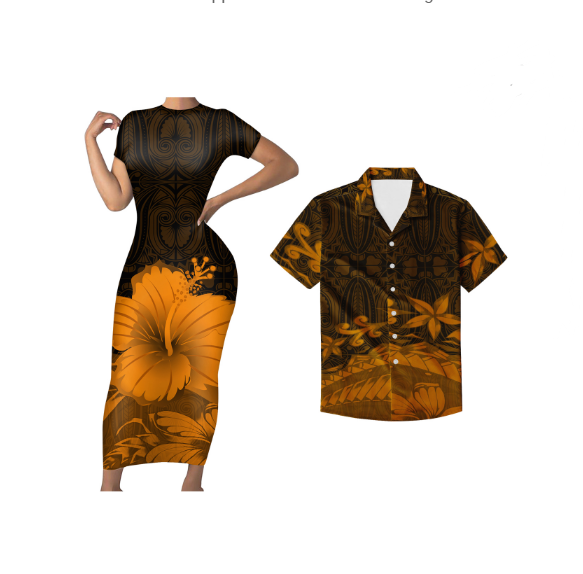 Polynesian Pride Hawaii Style With Hibiscus Long Sleeve Shirt Black LT9 main image 1