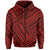Samoa Hoodie Polynesian Pattern Red Color
