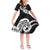 Polynesia Family Matching Outfits Tank Maxi Dress And Hawaiian Shirt Plumeria With Tribal Pattern Black Vibes LT14 - Polynesian Pride