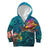 Polynesian Kanaka Maoli (Hawaiian) Kid Hoodie Turtle Hawaii Map RLT9 Zip Hoodie Blue - Polynesian Pride