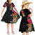 Hawaii Flowers Tribal Pattern Family Matching Short Sleeve Bodycon Dress and Hawaiian Shirt LT9 - Polynesian Pride