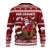 New Zealand Xmas Knitted Sweatshirt Mere Kirihimete - Santa With Kiwi Bird LT7 Red - Polynesian Pride