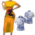 American Samoa Couples Matching Short Sleeve Bodycon Dress and Polo Shirt Aeto Pago Pago Eagle - Polynesian Pride