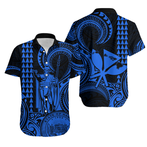Custom King Kamehameha Day Hawaii Baseball Jacket Paradise of the Pacific Tribal Kakau - Aqua LT9 main image 0