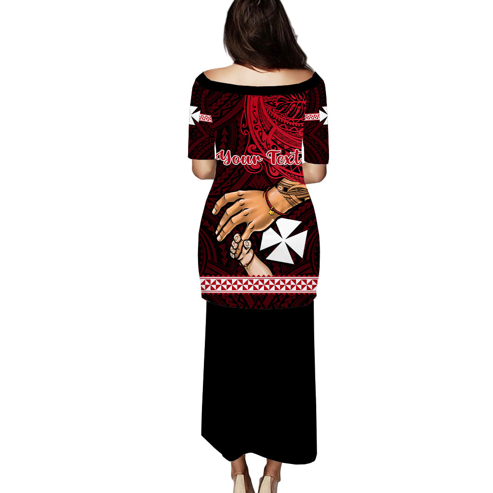 Personalised Father Day Wallis and Futuna Puletasi Dress I Love You Dad LT14 - Polynesian Pride
