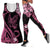Polynesia Floral Butterfly Combo Hollow Tank and Legging Breast Cancer Pink Ribbon LT9 - Polynesian Pride
