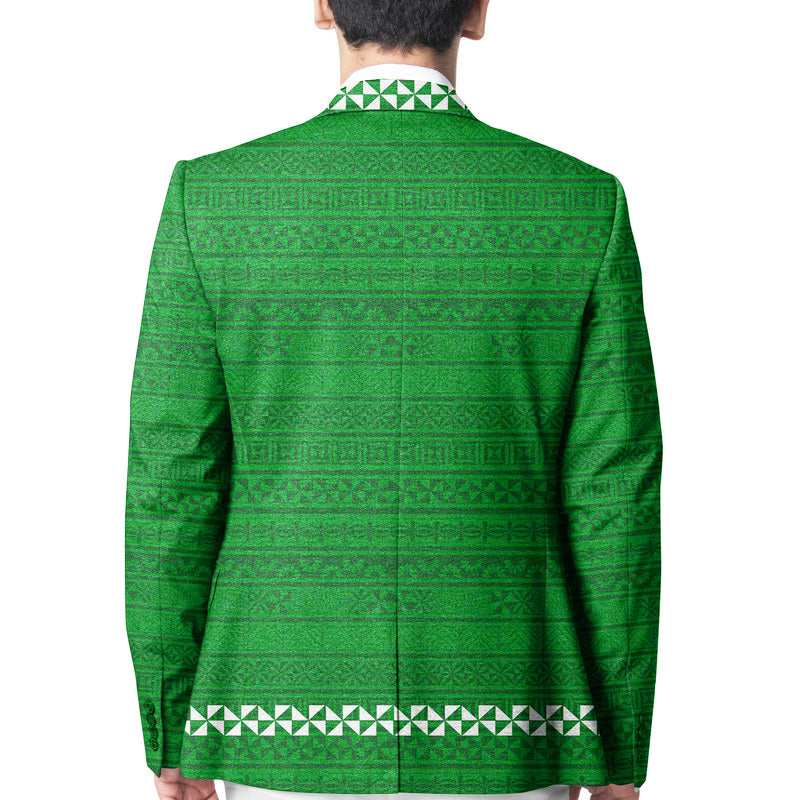 Tonga Liahona High School Blazer Simple Style - Green LT8 - Polynesian Pride