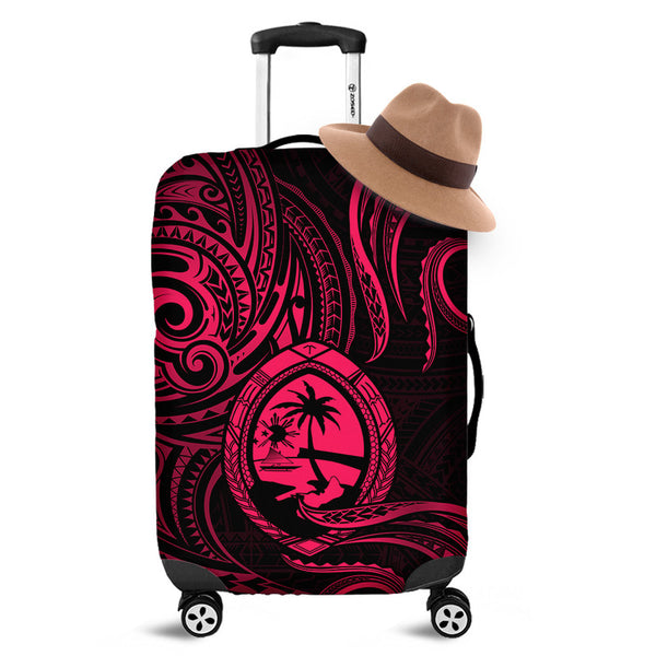 Polynesian Pride Guam With Polynesian Tribal Tattoo and Coat of Arms Premium Quilt Red Version LT9