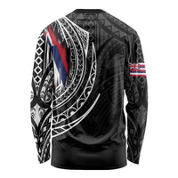 Hawaii King Flag Polynesian Long Sleeve Shirt Tity Style