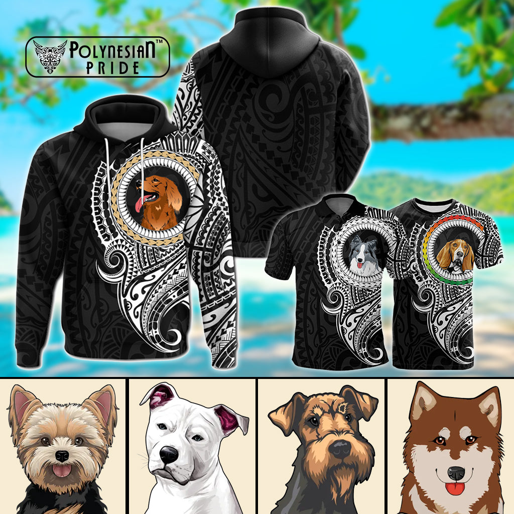 Customize Polynesian Dog T-Shirt, Polo Shirt, Hoodie Dog In My Heart CTM07