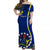 Personalised Cook Islands Matching Hawaiian Shirt and Dress June 15 Mangaia Gospel Day Blue Version LT14 No Shirt Blue - Polynesian Pride
