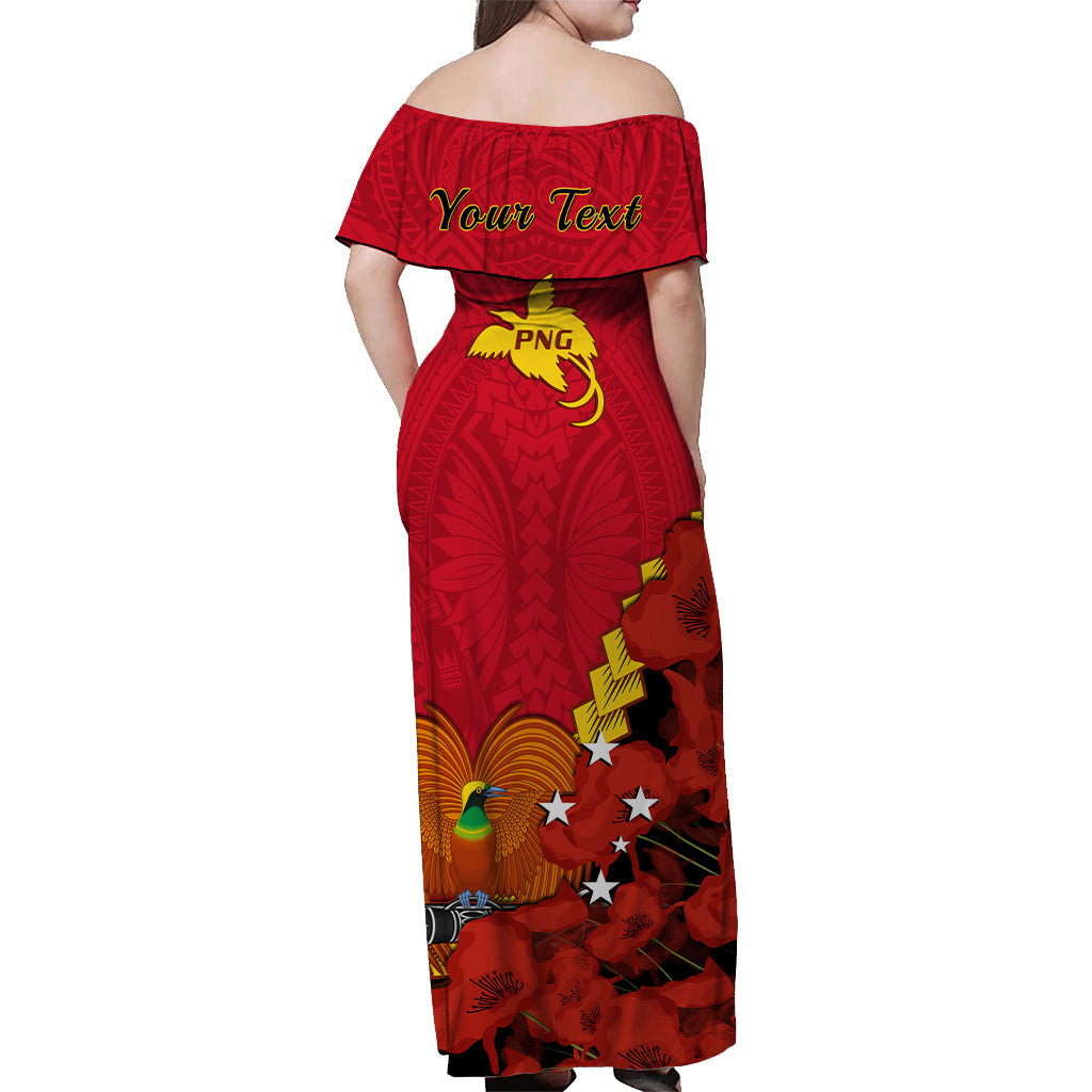 Personalised Papua New Guinea Matching Dress and Hawaiian Shirt Polynesian Remembrance Day LT14 - Polynesian Pride