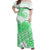 Polynesian Tribal Tattoo Retro Off Shoulder Long Dress Green Screen Color LT9 - Polynesian Pride
