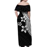 Polynesian Matching Dress and Hawaiian Shirt with Plumeria Flower White LT6 - Polynesian Pride