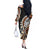 Plumeria Polynesian Off Shoulder Long Sleeves Dress Trending Brown LT6 - Polynesian Pride