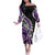 Plumeria Polynesian Couples Matching Outfits Combo Long Sleeve Dress Trending Purple LT6 - Polynesian Pride