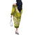 Polynesian Matching Couples Outfit Floral Tribal Combo Long Sleeve Dress And Hawaiian Shirt Yellow LT9 - Polynesian Pride