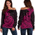 Polynesian Tribal Tattoo Off Shoulder Sweater LT9