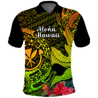 Hawaii Polo Shirt Polynesian Shark Tattoo Kanaka Maoli Unique Reggae LT14