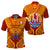 Custom French Polynesian Polo Shirt Five Groups Of Islands Flag Plumeria Polynesian Tribal CTM14 - Polynesian Pride