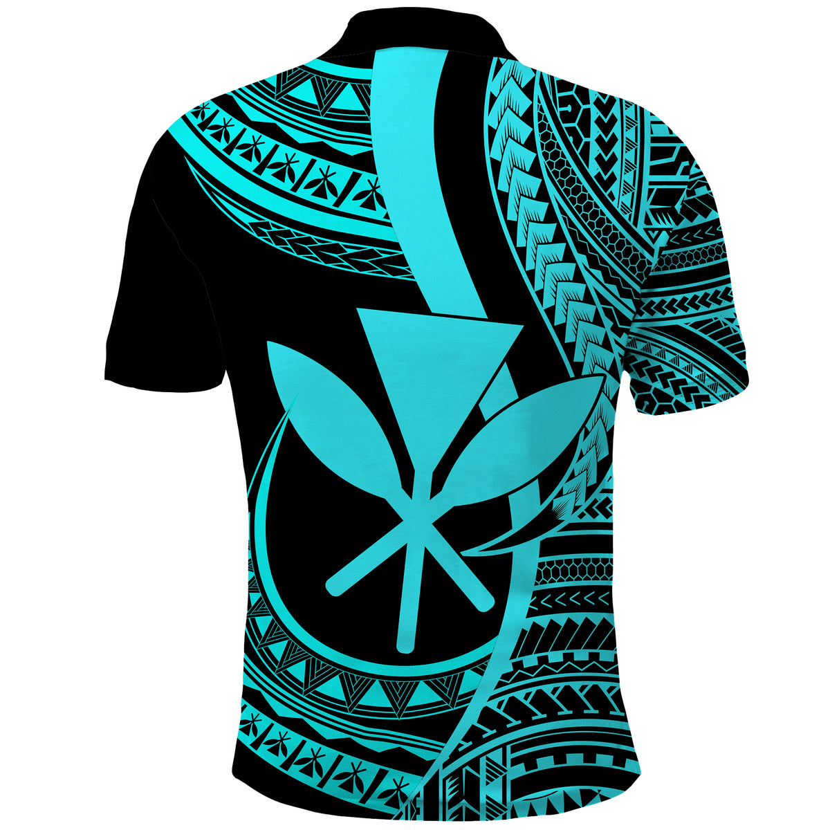 Custom Hawaii Polo Shirt Hawaii Islands Map With Kanaka Maoli CTM14