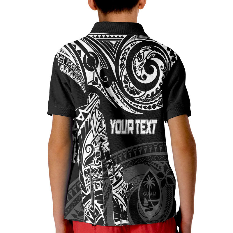 Personalised Polynesian Father's Day Polo Shirt KID Dad & Kid - Guam LT7 - Polynesian Pride