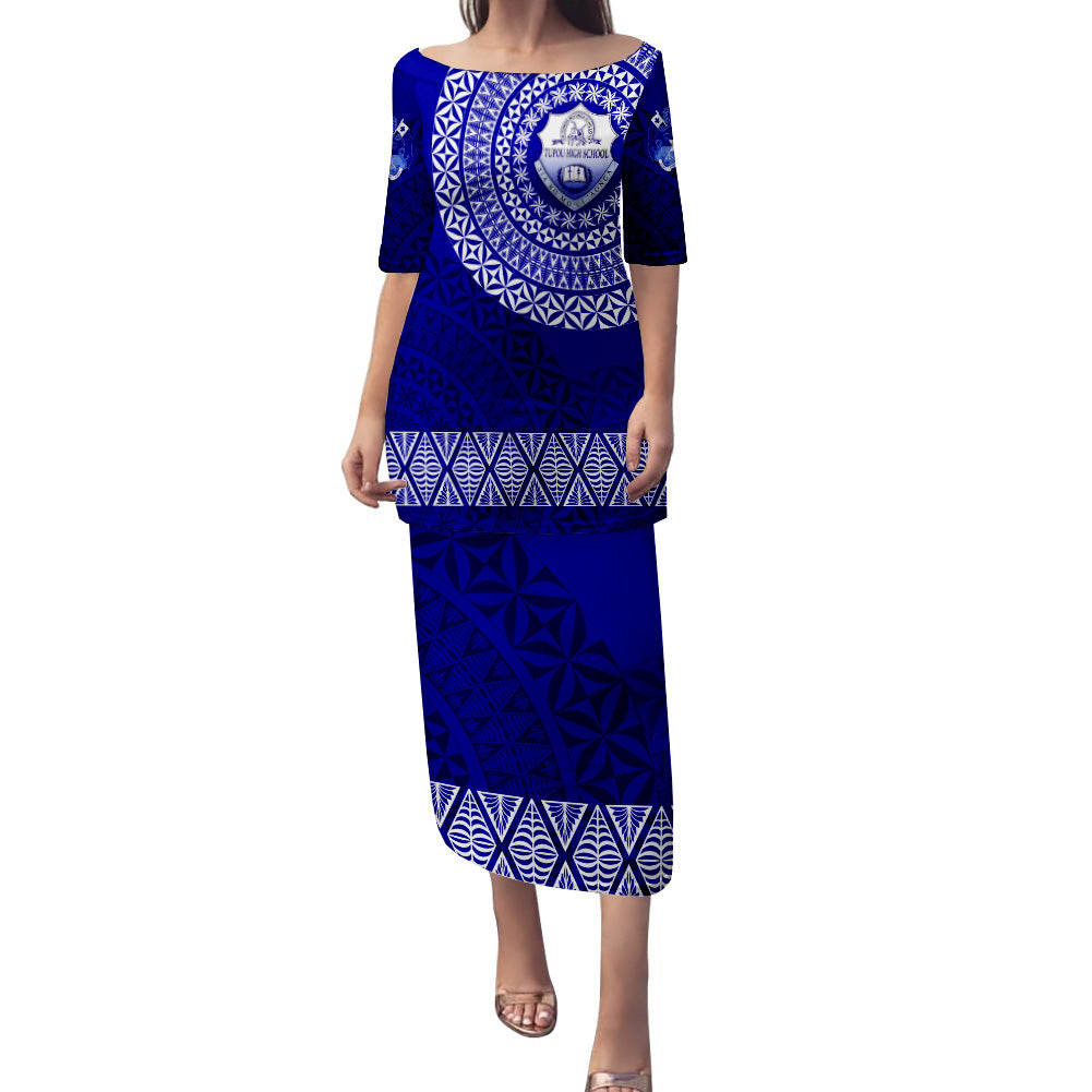 Tonga Tupou High Shcool Puletasi Dress Kupesi Style - Ver03 LT7