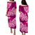 Polynesian Matching Couple Outfit Floral Tribal Puletasi Dress and Hawaiian Shirt Pink LT9 - Polynesian Pride