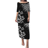 Hawaii Summer Puletasi Dress Mix Polynesian Black LT6 Long Dress Black - Polynesian Pride